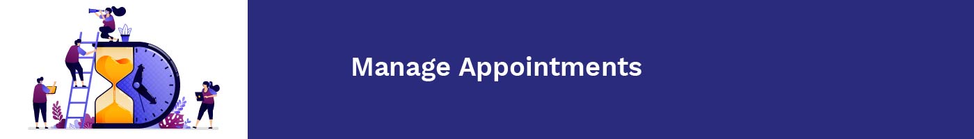 manage appointments
